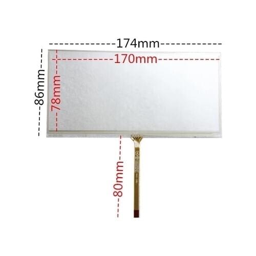 New 7 inch resistive touch screen car navigation DVD car navigation handwriting 174 * 86 mm