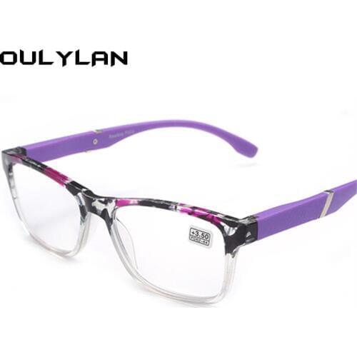 Oulylan Hyperopia Reading Glasses Men Women Classic Resin Lens Presbyopic Reading Glasses +1.5 +2.0 +2.5 +3.0 +3.5+4.0
