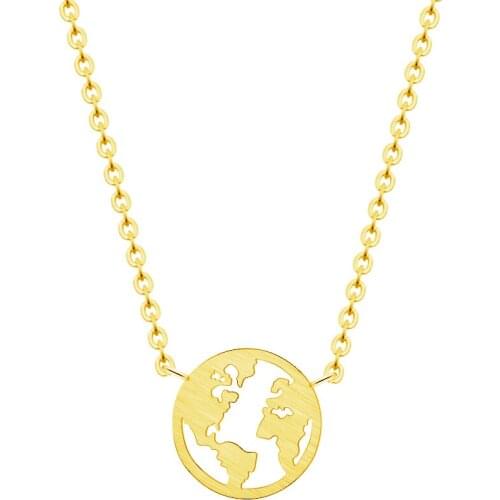 Wholesale 10PCS World Map Necklace Earth Map in Circle Globe Necklace Fashion Jewelry Gifts For Women Men