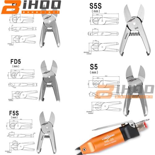 Air Scissors Shears Cutter Head Nipper Pneumatic Crimping Pliers Tool Part for Terminal F5 F5S FD5 S5 S5S HS-20M Body MS-20 1pc