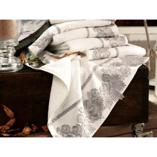 French Guipure Lacey Soft Unisex Hand Face Quality Towel Bamboo Cotton Embroidered Bathroom Towel Water Absorbent Facecloth+Gift