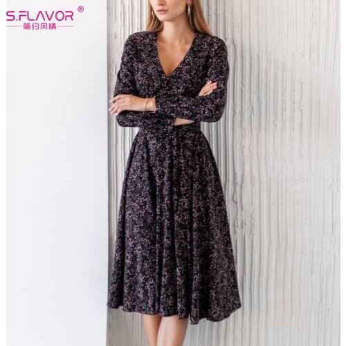 S.FLAVOR Womens Casual Dresses