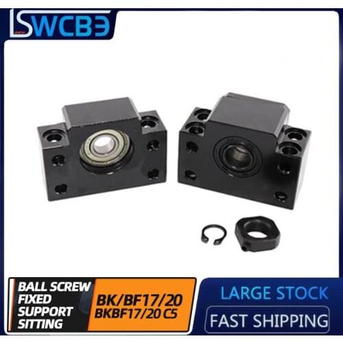 1set BK17/BF17/ BKBF17/BK20/BF20/BKBF20 Ball Screw End Supports Bearing Mounts For CNC Part High-Quality Ball Screw Support