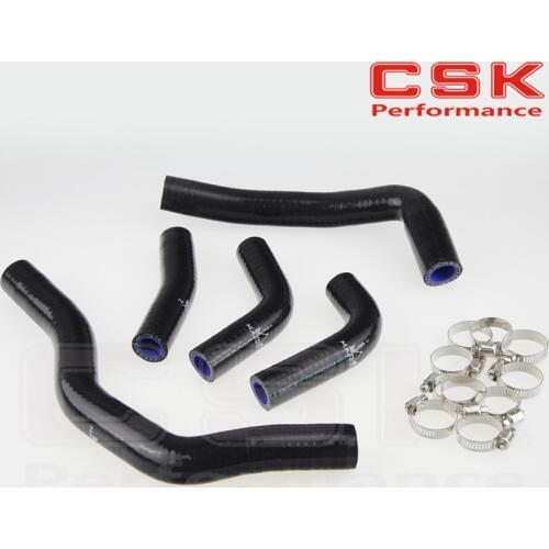 Silicone Radiator silicon Hose for Honda CRF450 CRF450R 06 07 08 09+ clamps BK