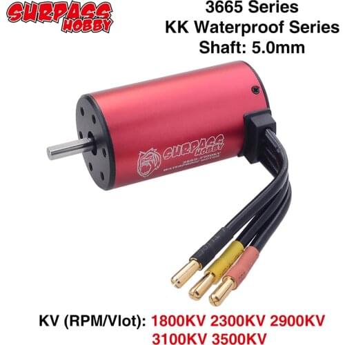 High Quality SURPASSHOBBY Waterproof 3665 Brushless Motor 5mm for 1/10 2S 3S RC Drift Racing Off-road Car