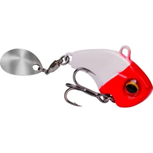 1pc Fishing Fake Lures Wobble Rotating Metal VIB Vibration Bait For Pike Trout Treble Hook Artificial Fishing Hard Fake Baits