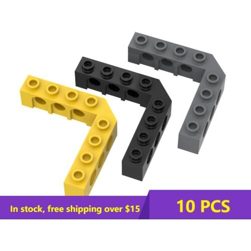 10PCS Bricks 32555 High-Tech Brick 5 x 5 Right Angle For Building Blocks Parts City Classic Brand Kids DIY Educational Toys