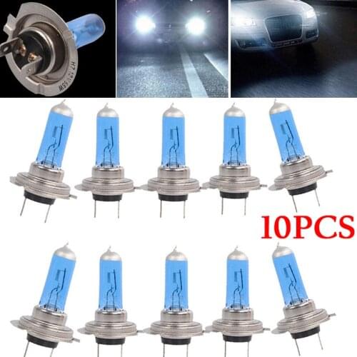 10pcs H7 12V 55W Xenon White 6000K Halogen Car Headlights Lamp Bulb For BMW E39 E60 E90 Auto Accessories