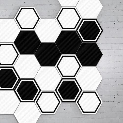 10 Piece Per Set) Hexagon Wall Sticker Special Waterproof Tile Decorative Sticker Floor Wall Stickers
