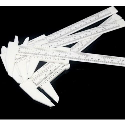 20pcs Precision Eyebrow Shaping Tools Plastic Measuring Vernier Slide Caliper Material Model Number Origin Type