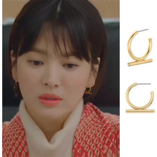 2021 fashion new style personality advanced sense high end atmospheric long earrings Korean style elegant high quality Earrings