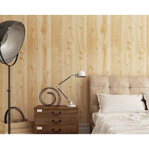Beibehang floor wood grain 3d wallpaper classical wood wallpaper warm and simple study TV background wallpaper for walls 3 d