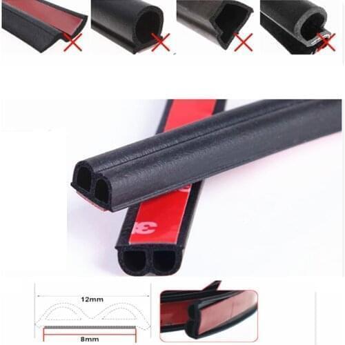 Auto Car Stickers Door Rubber Noise Seal Strip For mercedes benz suzuki grand vitara seat ibiza 6j captiva seat leon mk2