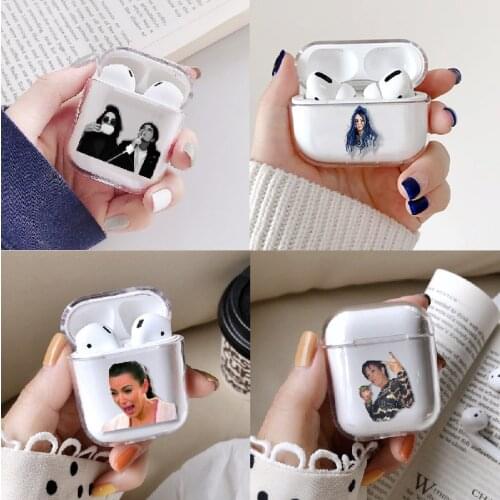 Pop Star Celebrity Earphone Case For Apple iPhone Charging Box For AirPods Pro Hard Transparent Protective Cover Accessories