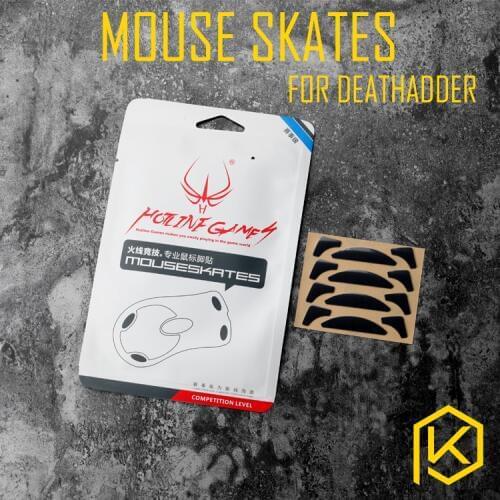 Hotline games 4 sets/pack original competition level mouse feet mouse skates gildes for Razer deathadder 0.6mm thickness