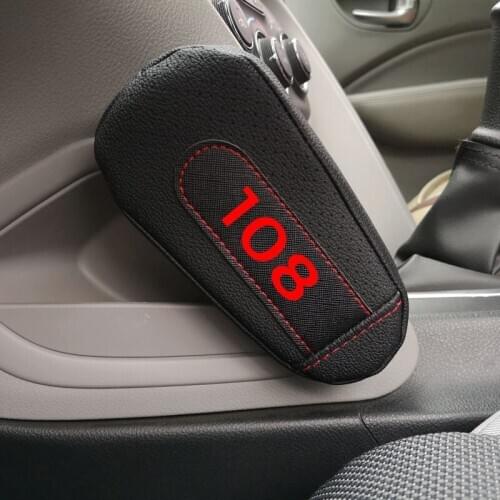 Pu Leather Thigh Support Knee Pad Car Door armrest pad Interior Car Accessories For Peugeot 108