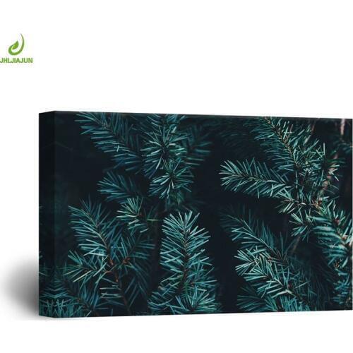JHLJIAJUN Modular Oil Canvas Painting Pine Needle Tree Nordic Wall Art Print And Poster Dining Living Room Home Bedroom Decor