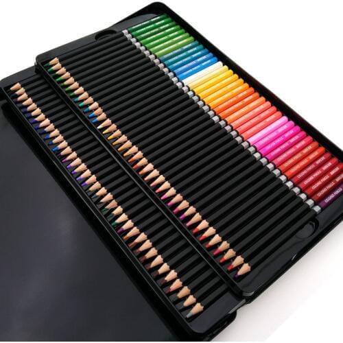 100 Colored Pencil Fine Art Lapis de cor 72 cores Profissional Colored Pencils 72 Lapis Artist Crayons Sketch Pencils Wholesale