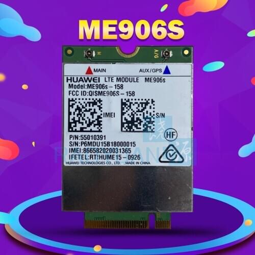 4G WLAN CARD for HUAWEI ME906s LTE M.2 Module ME906S-158 WCDMA+HSPA GPS 3G 4G NGFF WLAN CARD