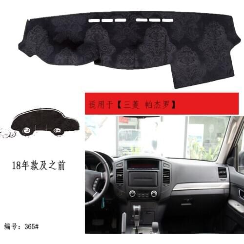 TOMMIA For Mitsubishi Pajero Dashboard Pad Cover Dash Mat Anti-Sun Velvet Instrument