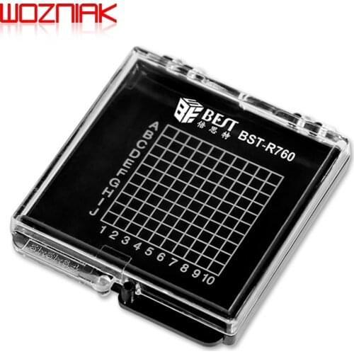 BEST MINI storage box Adsorbable silicone rubber bottom SMT chip IC chip component box Plastic box Anti shake Shockproof