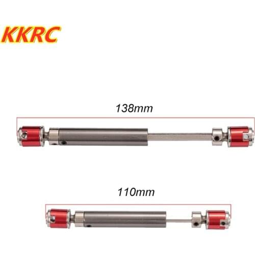 2PCS 110-138mm Metal CVD Drive Shaft for 1/10 RC Rock Crawler Axial SCX10 D90