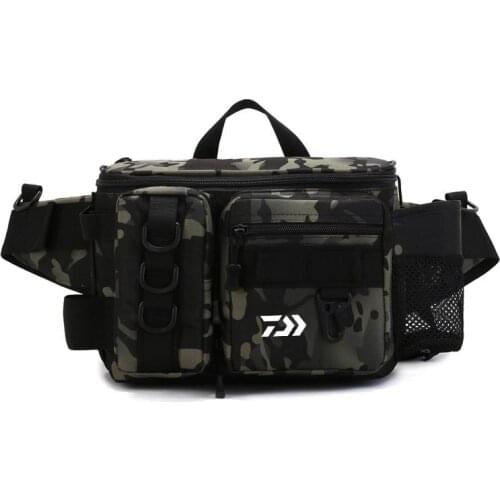 Men Fishing Bag Outdoor Large Capacity Shoulder Crossbody Bag Travel Camping Climbing Camouflage Sports Multi-Purpose Bags