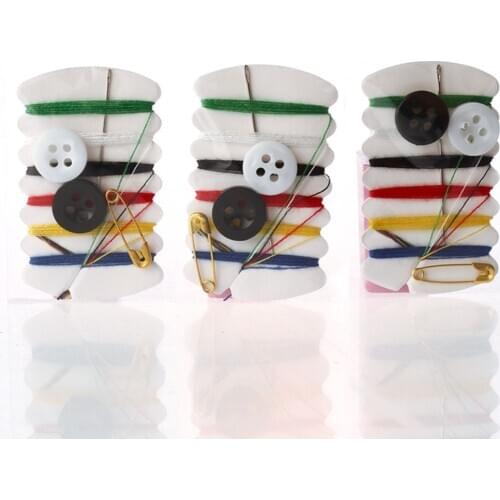 10pcs/set Home Sewing Box Set Sewing Kit Costurero Box Mini Sewing Kit Needle Thread Set Hotel Sewing Kit