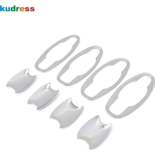 Door Handle Bowl Cover Trim For Toyota Land Cruiser LC200 FJ200 Second Facelift 2016 2017 2018 2019 2020 Chrome Car Accessories