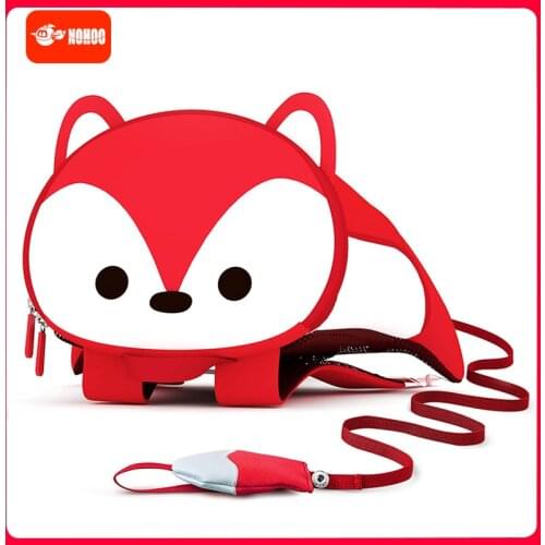 NOHOO Toddler Backpack Leash Kids Backpack with Safety Harness, Cartoon Animal Waterproof Travel Book Bag for Boy Girl 2~6 Years