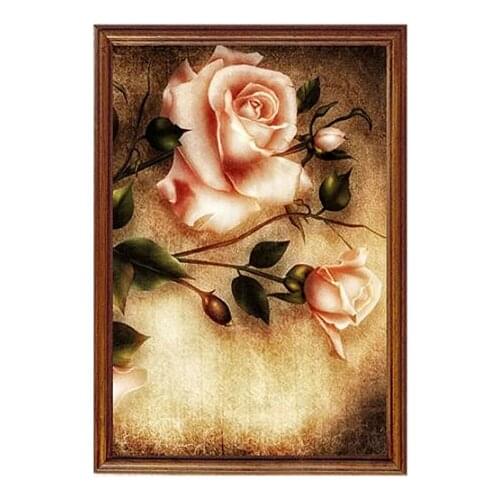 New DIY 5D Full Square / Round Diamond Painting Champagne Rose Cross Stitch Pattern Diamond Embroidery Home Decoration Gift