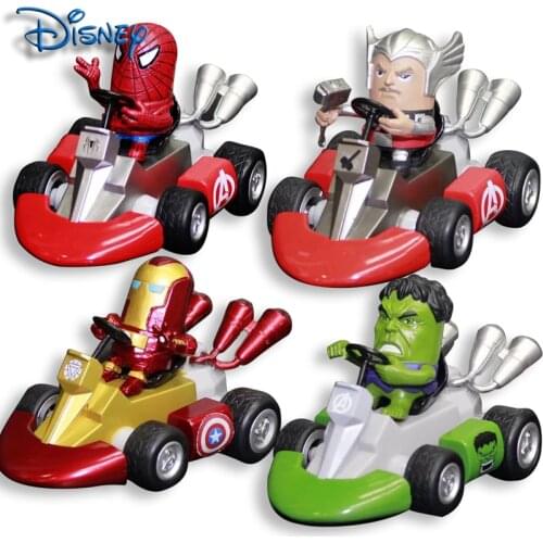 Disneys new Avengers, Iron Man, Spider-Man, Hulk, Captain America, Pull Back Car, Racing Kart, Decoration, Cake, Decoration
