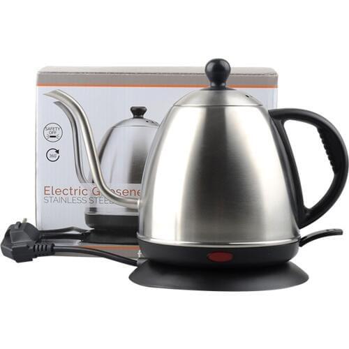 New 220V Long Sprouts Electrical Coffee Kettle 1000ml Home Hand Brewing Coffee Pot Teapot For Kitchen Barista Tools