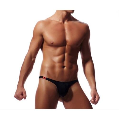 New Mens Underwear T-Back G-String Briefs Sexy Breathable Tangas Thong Male Lingerie