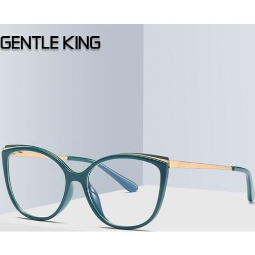 GENTLE KING TR90 Vintage Eyeglasses Retro Women Fashion Transparent Eye Glasses Frames Men Optical Eyewear Frames Eyeglasses