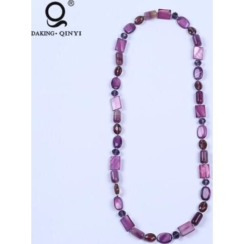 Wholesale Fashion New Style Jewelry Women Crystal Shell Agate Necklace