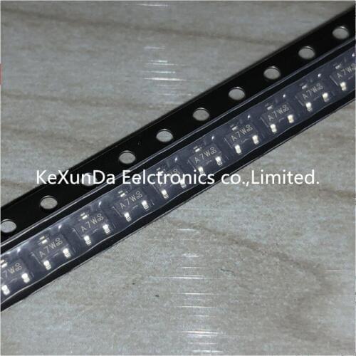 Original 100PCS BAV99 A7W SOT-23 0.2A 70V IC TRANSISTOR Patch Triode