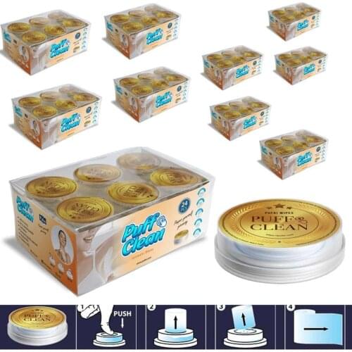 Pufai Puff Clean Intimate Wipes 240 Pieces in 10 Boxes