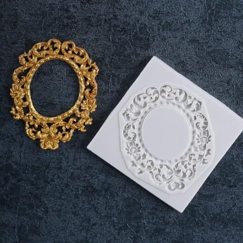 Fondant Silicone frame mold fondant mold cake decorating tools chocolate gumpaste mold Christmas Frame mould SM-172