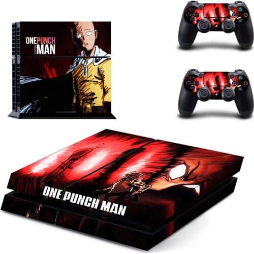 One Punch Man PS4 Stickers Play station 4 Skin PS 4 Sticker Decal Cover For PlayStation 4 PS4 Console & Controller Skins Vinyl