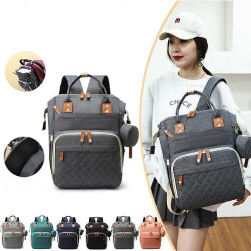Mommy Diaper Bags For Baby Carriage Large Capacity Travel Wet Nappy Backpacks with USB Charger Baby Stroller Bag Diaper Backpack