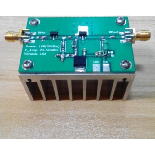 1PC RF power amplifier power amplifier 1--512MHz 1.6W UHF FM VHF UHF CDMA GSM