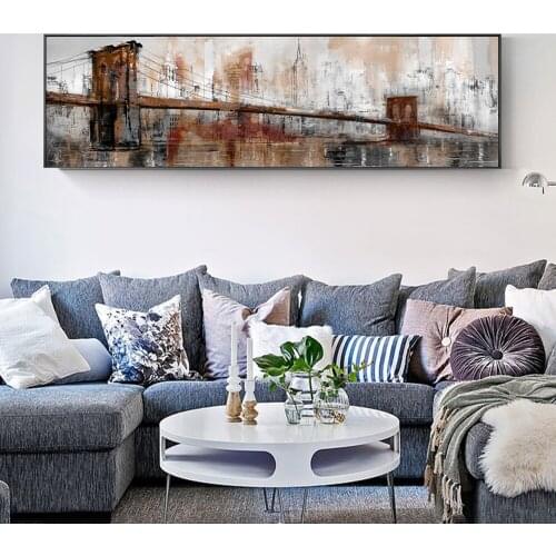 Vintage Golden Gate Bridge Posters And Prints Abstract Landscape Canvas Art Paintings On The Wall Pictures For Living Room Decor