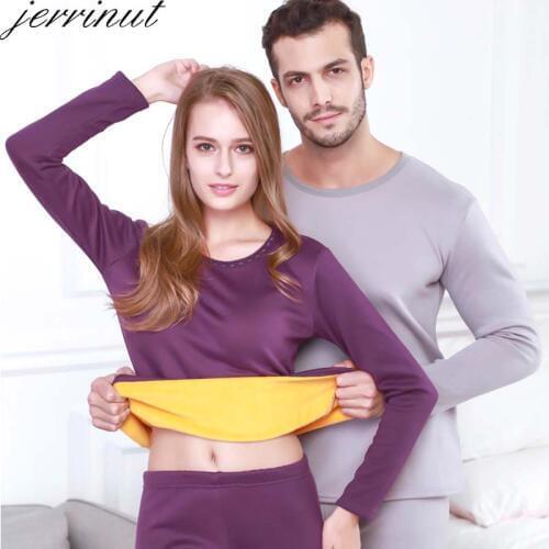 Jerrinut Plus Size Womens /Mens Thermal Underwear L XL 2XL 3XL 4XL 5XL 6XL Long Johns Male/Female Winter Underwear Set Warm