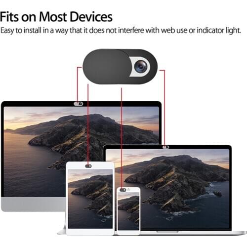 1/3/6 pcs WebCam Cover Shutter Plastic Universal Camera Cover Web Cam Slider Privacy Sticker for Smartphone Tablet PC Laptop