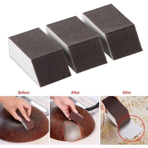 10pcs Sponge Eraser for Removing Rust Cleaning Cotton Kitchen Gadgets Accessories Descaling Clean Rub Pot Kitchen Clean Tools