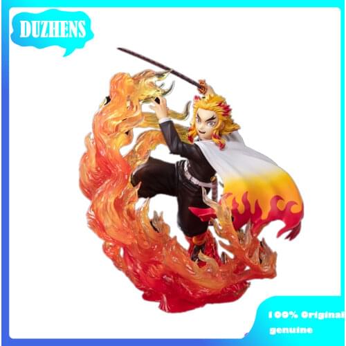 100% Original genuine Demon Slayer Rengoku Kyoujurou nengoku 18cm Action Figure Anime Figure Model Toys Figure Doll Gift