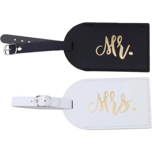 2020 New fashion Mr&Mrs Suitcase Luggage Tag Bag Pendant Travel Accessories Name ID Address Wedding VIP Invitation Label