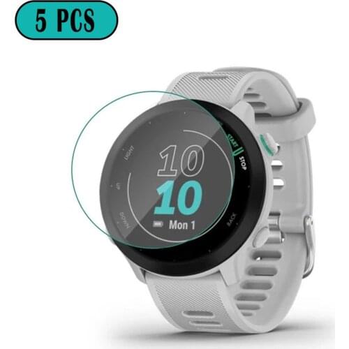 5PCS Screen Protector For Garmin Forerunner 55 Smart Watch Tempered Glass Hd Ultra-Thin Full Protective Film Watch Accessories