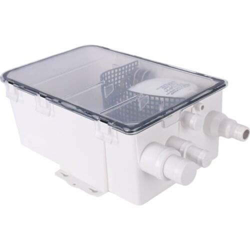 750 GPH Shower Sump Pump 12V Automatic Bilge Shower Drain Pump System Multi Port Marine Drain Kit System
